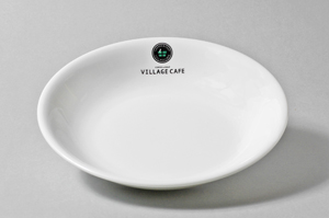 ヴィレッジカフェ様オリジナルロゴ入スープスパ皿